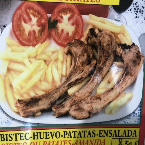 COSTILLAS DE CORDERO CON PATATAS